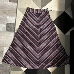 NWT Westport Abstract‎ Chevron Print Maxi Skirt Women's Size S